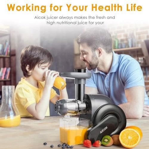 AICOK 150W Slow Masticating Juicer Extractor - Toytexx AICOK 150W Slow Masticating Juicer Extractor - Toytexx